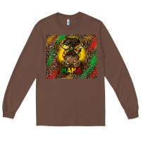 Chestnut juneteenth afro bun mama tumbler Long Sleeve Tee - HRA Design Shop