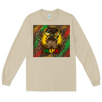 Mushroom juneteenth afro bun mama tumbler Long Sleeve Tee - HRA Design Shop