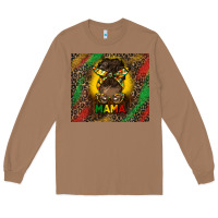 Toasted Coconut juneteenth afro bun mama tumbler Long Sleeve Tee - HRA Design Shop