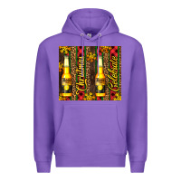 Purple beer bottle for christmas Premium Hoodie - AdoDesignShop
