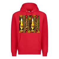 Red beer bottle for christmas Premium Hoodie - AdoDesignShop