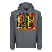 Rock beer bottle for christmas Premium Hoodie - AdoDesignShop