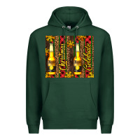Sports Green beer bottle for christmas Premium Hoodie - AdoDesignShop