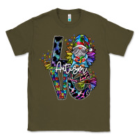 Army Green love autism Classic Tee - SublimationCraftShop