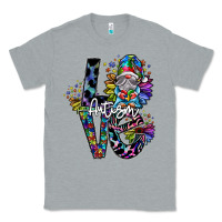 Heather Grey love autism Classic Tee - SublimationCraftShop
