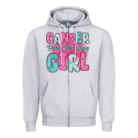 Heather Grey cancer picked the wrong girl Zipper Hoodie - JahusDesignShop