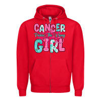 Red cancer picked the wrong girl Zipper Hoodie - JahusDesignShop