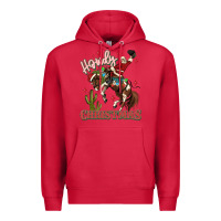 Cardinal howdy christmas cowboy santa Premium Hoodie - MaliasSmallBusiness
