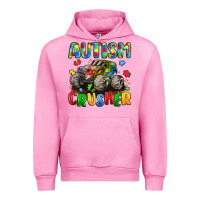 Fuchsia Pink autism crusher Urban Hoodie - LillyAllenDesigns