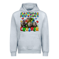 Heather Grey autism crusher Urban Hoodie - LillyAllenDesigns