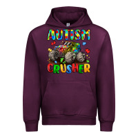 Mauve Wine autism crusher Urban Hoodie - LillyAllenDesigns