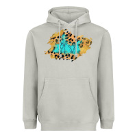 Moon Dust glitter leopard turquoise patch Heavyweight Hoodie - AdoDesignShop