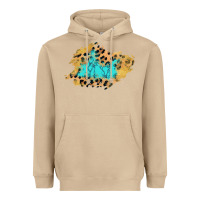 Mushroom glitter leopard turquoise patch Heavyweight Hoodie - AdoDesignShop