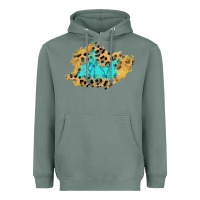 Sage glitter leopard turquoise patch Heavyweight Hoodie - AdoDesignShop