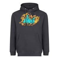 Smoke glitter leopard turquoise patch Heavyweight Hoodie - AdoDesignShop
