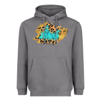 Storm glitter leopard turquoise patch Heavyweight Hoodie - AdoDesignShop