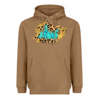 Toasted Coconut glitter leopard turquoise patch Heavyweight Hoodie - AdoDesignShop