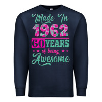 Navy made in 1962, 60 years of being awesome Premium Sweatshirt - Jasminsmagicworld