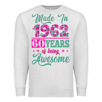 Oatmeal Heather made in 1962, 60 years of being awesome Premium Sweatshirt - Jasminsmagicworld