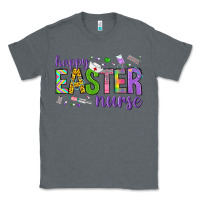 Charcoal Heather happy easter nurse Classic Tee - Neo Western