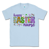 Dusty Blue happy easter nurse Classic Tee - Neo Western