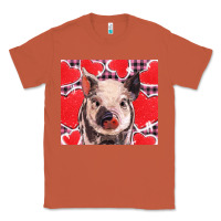 Copper valentine's day glitter hearts pig Classic Tee - BarkalooDesign