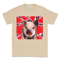 Mushroom valentine's day glitter hearts pig Classic Tee - BarkalooDesign