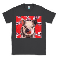 Smoke valentine's day glitter hearts pig Classic Tee - BarkalooDesign