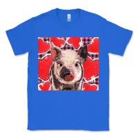 True Royal valentine's day glitter hearts pig Classic Tee - BarkalooDesign