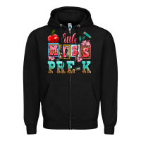 Black little miss pre k Zipper Hoodie - AdoDesignShop