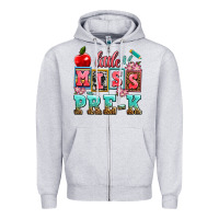 Heather Grey little miss pre k Zipper Hoodie - AdoDesignShop