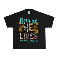 Black because he lives i can face tomorrow Urban Heavy Tee - Zillion Design Studio