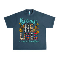 Midnight Navy because he lives i can face tomorrow Urban Heavy Tee - Zillion Design Studio