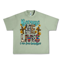 Oil Green because he lives i can face tomorrow Urban Heavy Tee - Zillion Design Studio