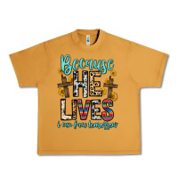 Because He Lives I Can Face Tomorrow Urban Heavy Tee | Teevron