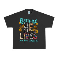Pigment Black because he lives i can face tomorrow Urban Heavy Tee - Zillion Design Studio