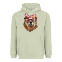 Matcha mama bear with glasses and bandana Heavyweight Hoodie - Artiststas