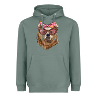 Sage mama bear with glasses and bandana Heavyweight Hoodie - Artiststas