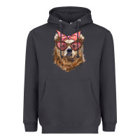 Smoke mama bear with glasses and bandana Heavyweight Hoodie - Artiststas