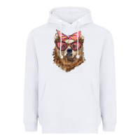 White mama bear with glasses and bandana Heavyweight Hoodie - Artiststas