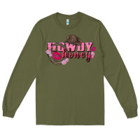 Army Green howdy honey valentine's day Long Sleeve Tee - FaDigitalArtStudio