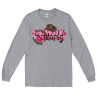 Heather Grey howdy honey valentine's day Long Sleeve Tee - FaDigitalArtStudio