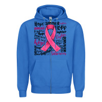 True Royal breast cancer ribbon Zipper Hoodie - JahusDesignShop