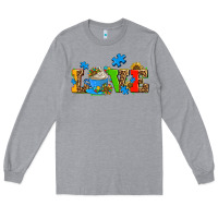 Heather Grey autism coffee cup with sunflower Long Sleeve Tee - AdoDesignShop