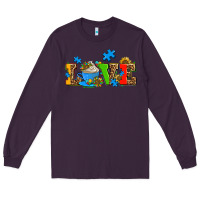 Plum autism coffee cup with sunflower Long Sleeve Tee - AdoDesignShop