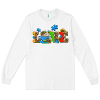 White autism coffee cup with sunflower Long Sleeve Tee - AdoDesignShop