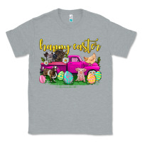 Heather Grey happy easter truck with farm animal Classic Tee - Neo Western