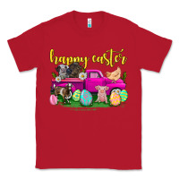 Red happy easter truck with farm animal Classic Tee - Neo Western