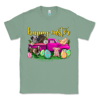 Sage happy easter truck with farm animal Classic Tee - Neo Western