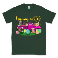 Sports Green happy easter truck with farm animal Classic Tee - Neo Western
